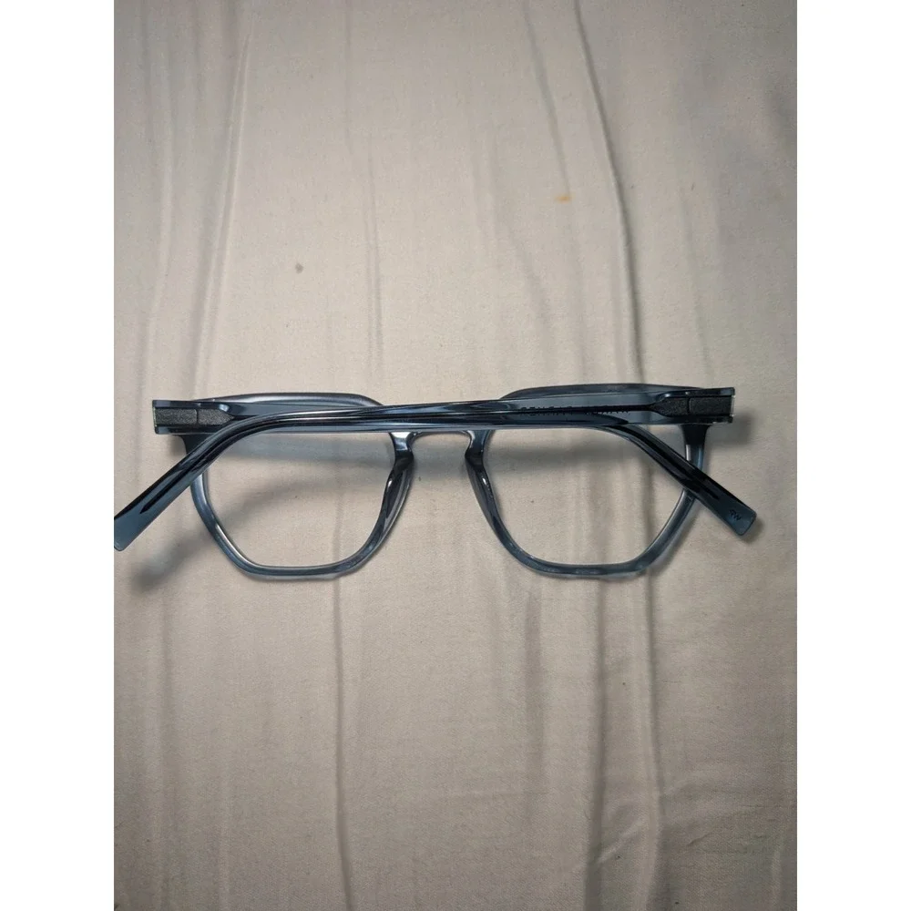 Warby Parker Tobias M757 51-21-145 Blue Translucent Frames